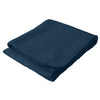 Bullet Navy Ribbed Fleece Blanket