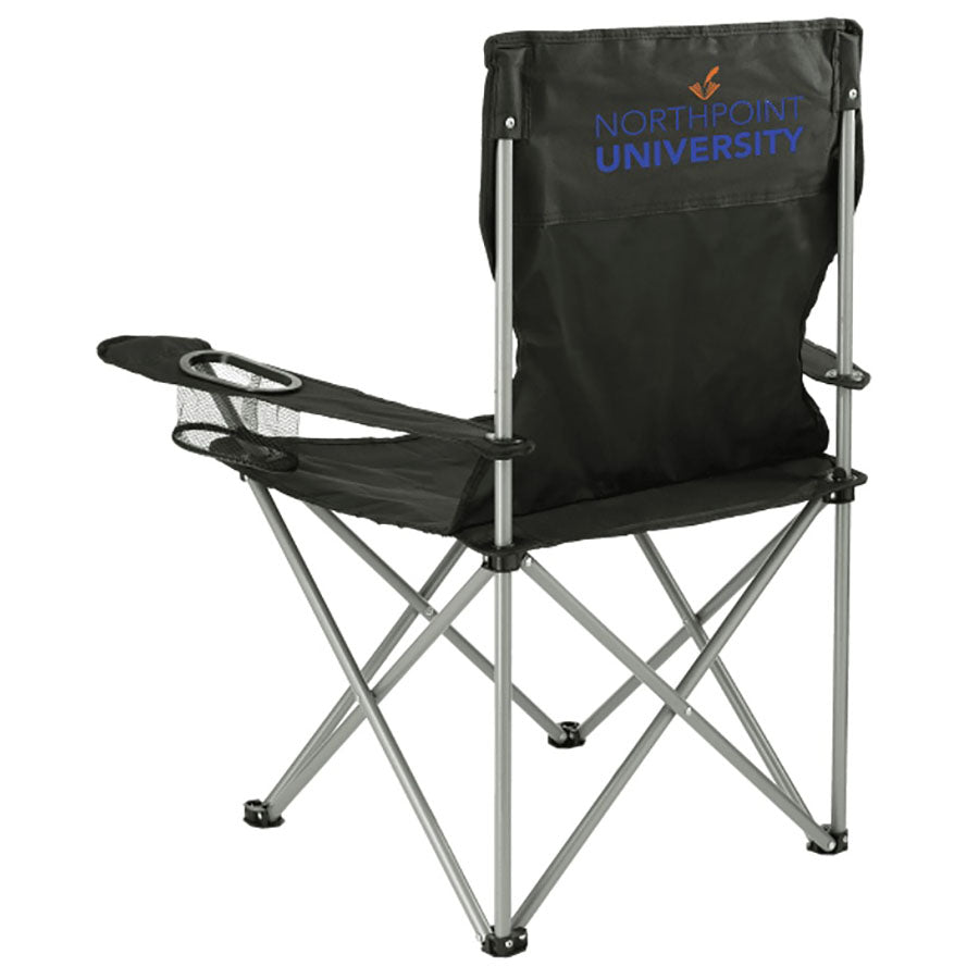 Bullet Black Fanatic Event Folding Chair (300lb Capacity)