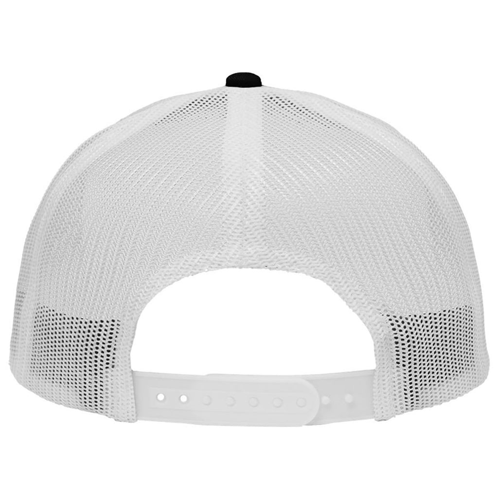 Sportsman Chino Black/White Lo-Pro Mesh Back Trucker Fit Cap