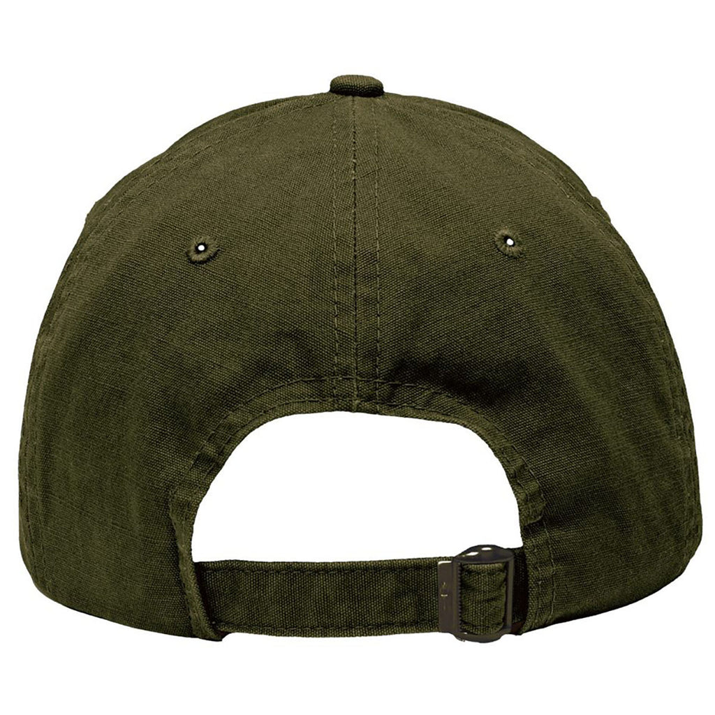 Sportsman Chino Dark Olive Green Dad Hat Fit