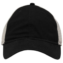 Sportsman Black/Stone Mesh Dad Hat Fit