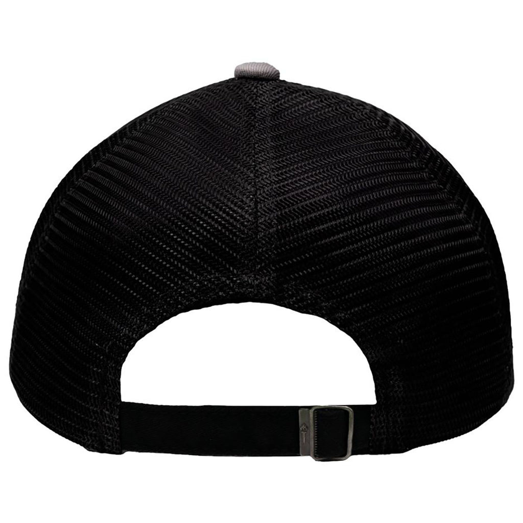 Sportsman Grey/Black Mesh Dad Hat Fit