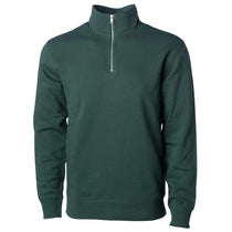 Independent Trading Co. Men's Alpine Green Midweight Quarter-Zip Pullover