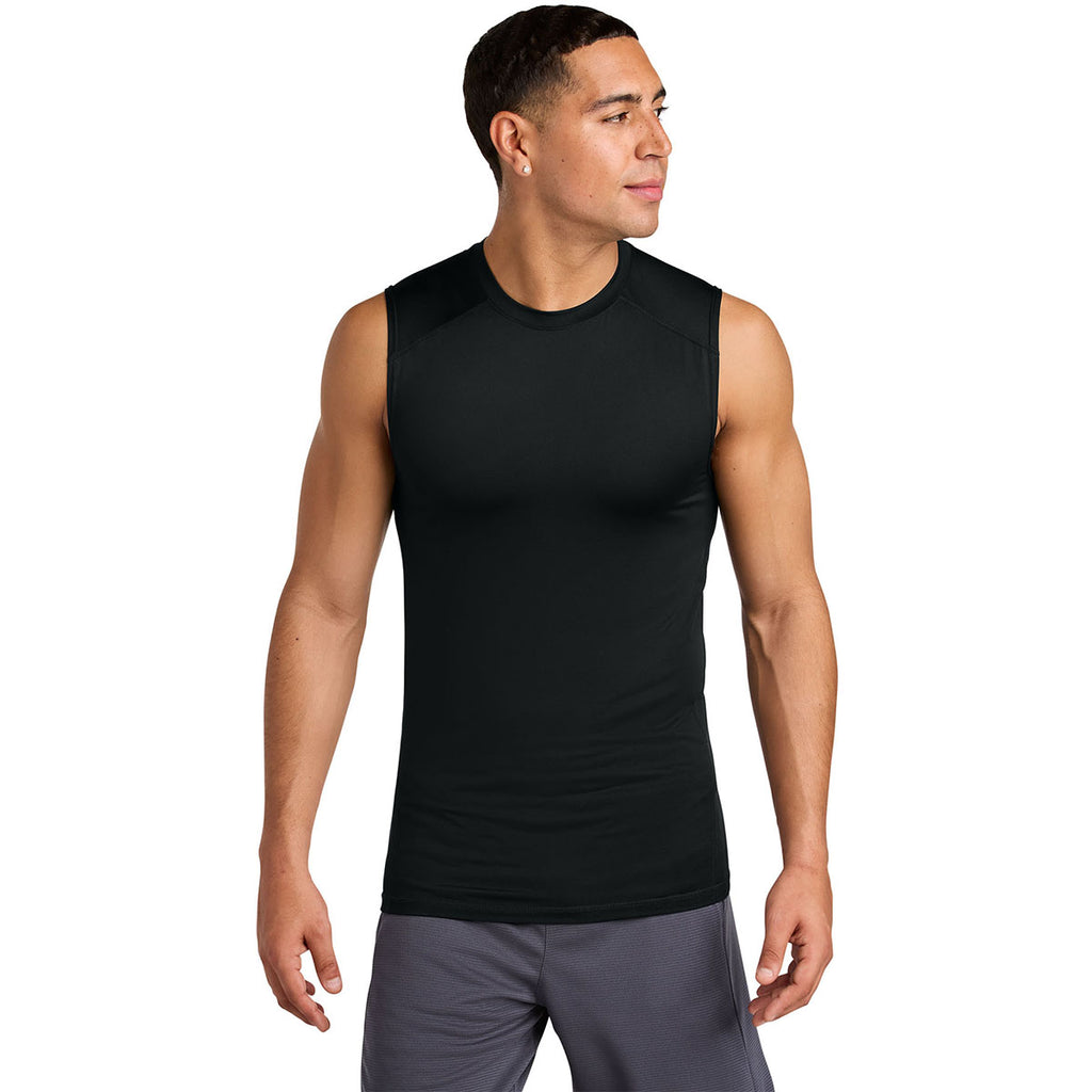 Sport-Tek Men's Black PosiCharge Compression Sleeveless Tee