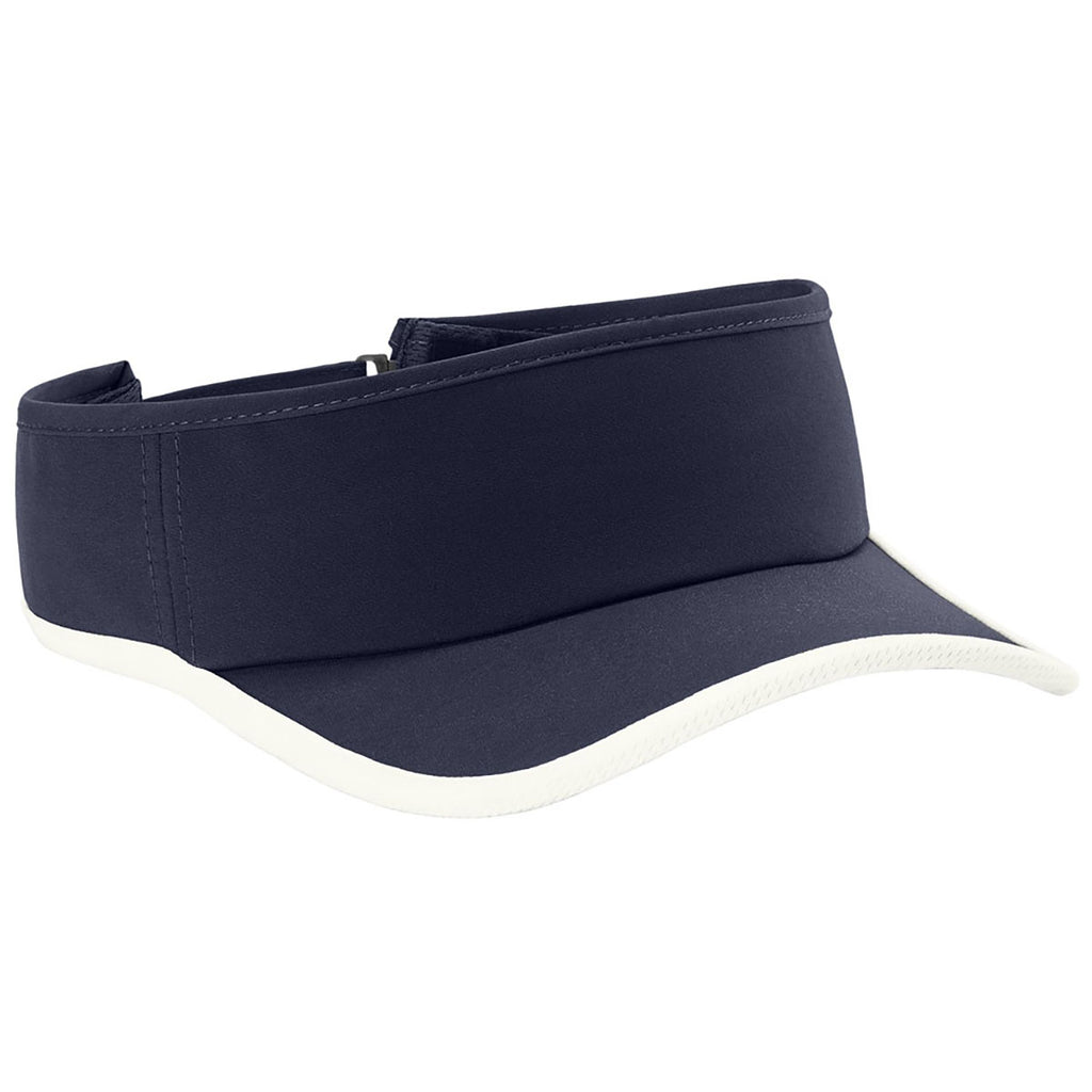 Sport-Tek True Navy/White Repeat Visor