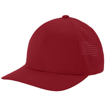 Sport-Tek Deep Red Pro-Cut Adjustable Cap