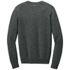 Port Authority Men's Charcoal Heather Easy Care V-Neck Sweater