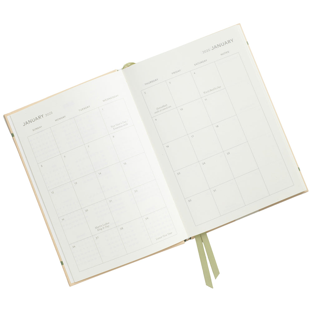 Papier Ice Blue Shine Calendar Year Planner