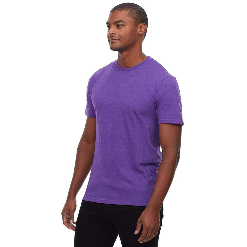Threadfast Apparel Men's Heather Purple Epic CVC T-Shirt