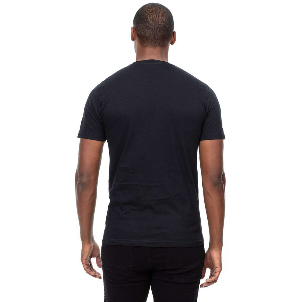 Threadfast Apparel Men's Solid Black Epic CVC T-Shirt