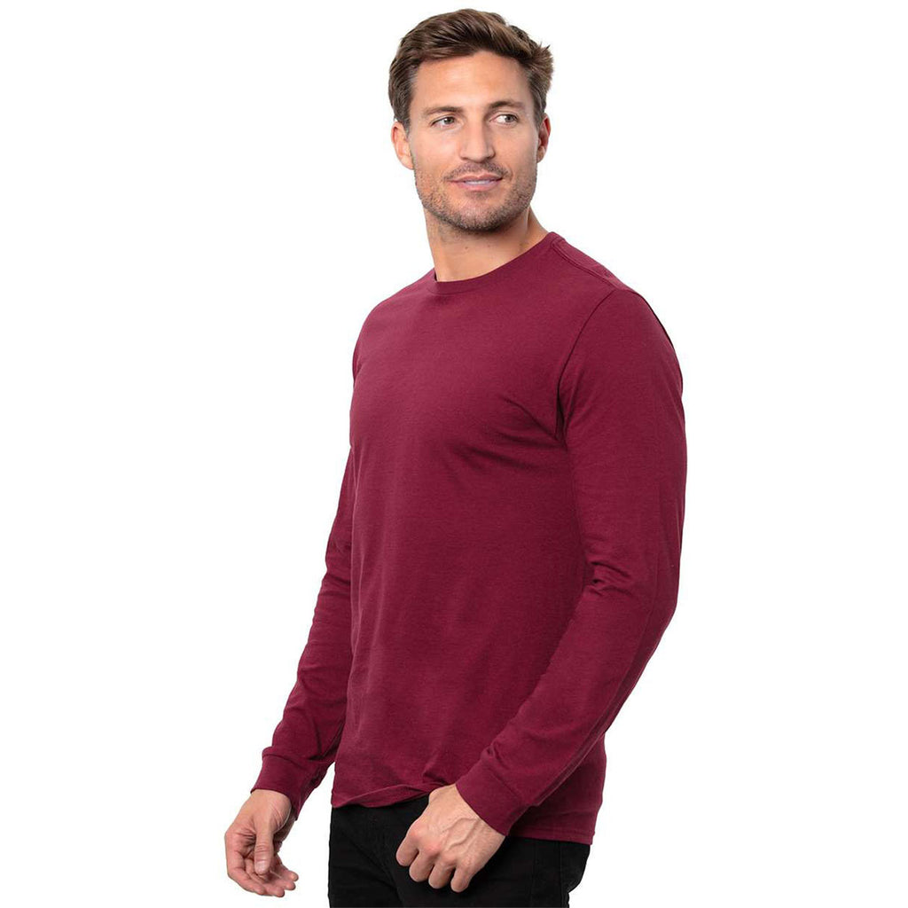 Threadfast Apparel Men's Maroon Epic Long Sleeve T-Shirt
