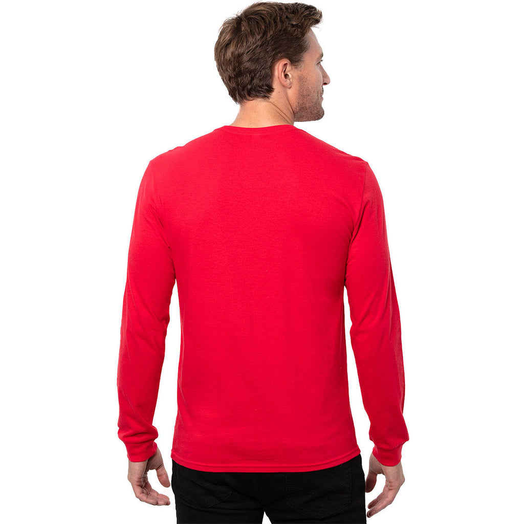 Threadfast Apparel Men's Red Epic Long Sleeve T-Shirt