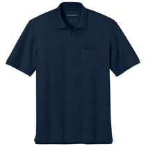 Port Authority Men's River Blue Navy Tall Wearever Signature Pique Pocket Polo