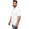 Elevate Men's White Palo Short Sleeve 100% Cotton Pique Polo