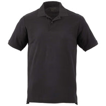 Elevate Men's Black Palo Short Sleeve 100% Cotton Pique Polo