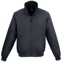 Elevate Unisex Black Belford Eco Fleece Lined Full Zip Bomber Jacket