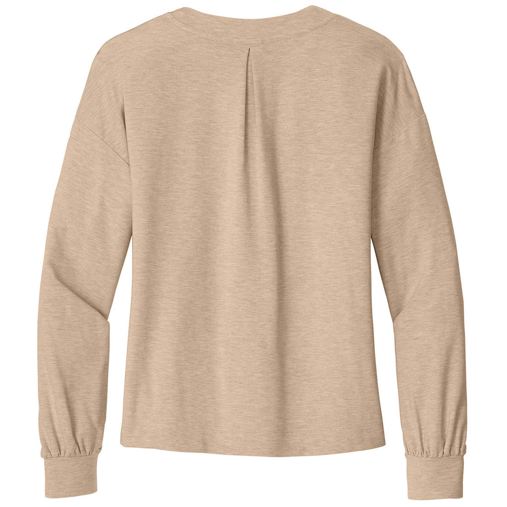 TravisMathew Women's Natural Heather Long Weekend V-Neck