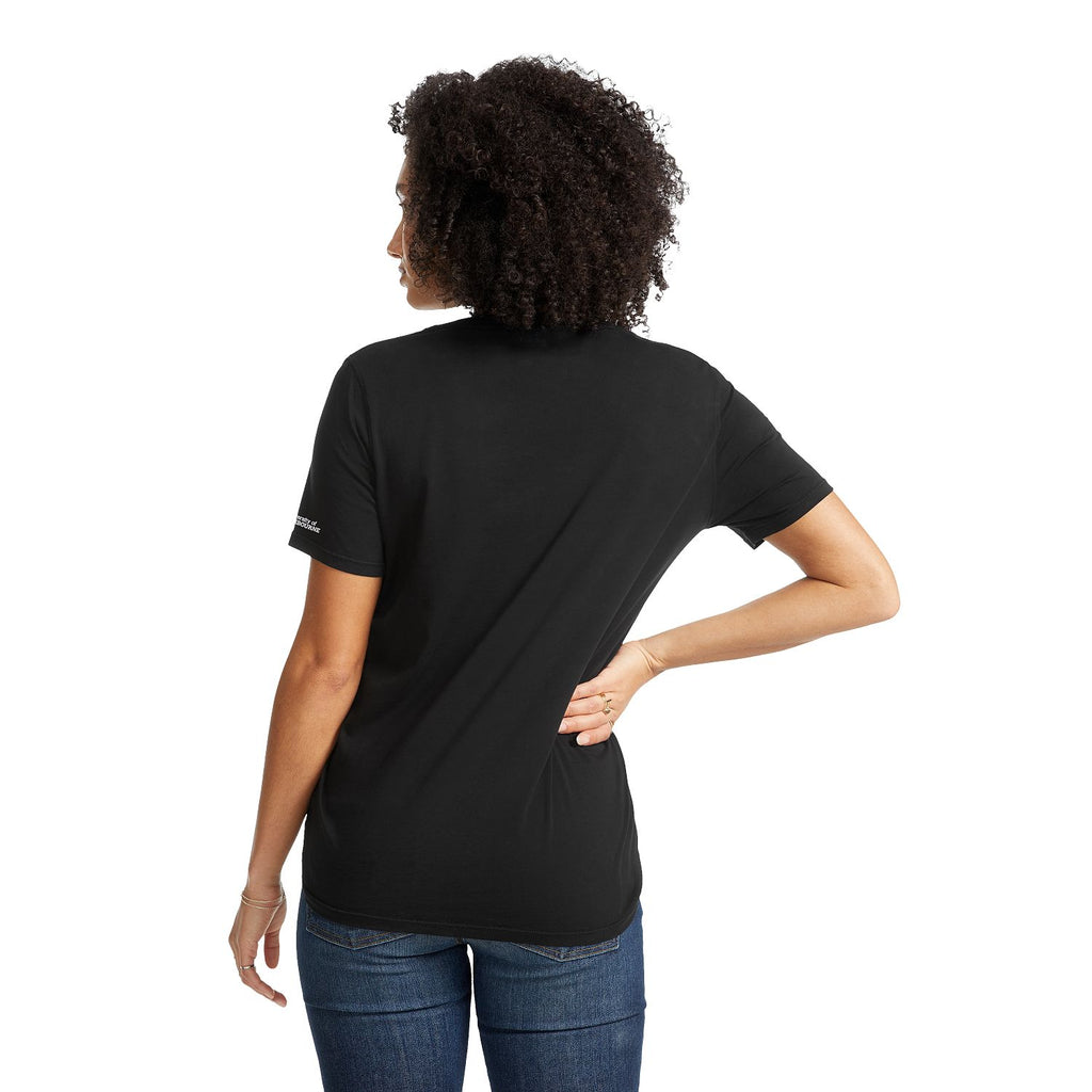 American Giant Women's Black Classic Cotton V-Neck T-Shirt