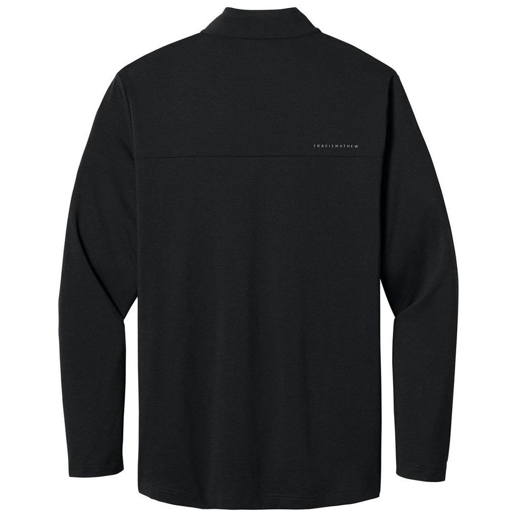 TravisMathew Men's Black Onward 1/4-Zip