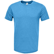 BAW Men's Columbia Blue Tri-Blend T-Shirt Short Sleeve