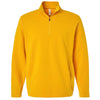 Team 365 Unisex Sport Athletic Gold Squad Cadet Quarter-Zip Tech Fleece Pullover