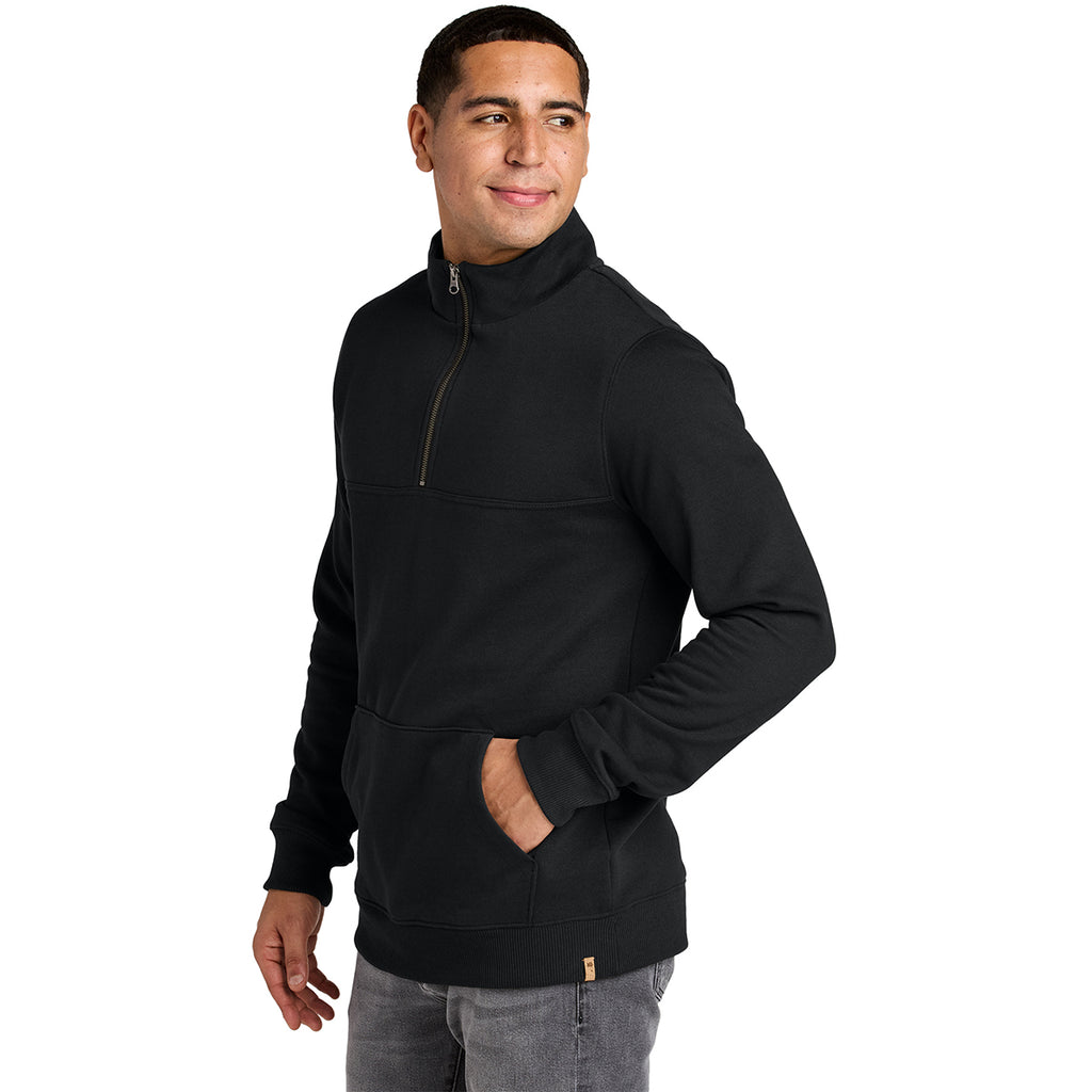 tentree Men's Meteorite Black Space Dye Fleece 1/4-Zip