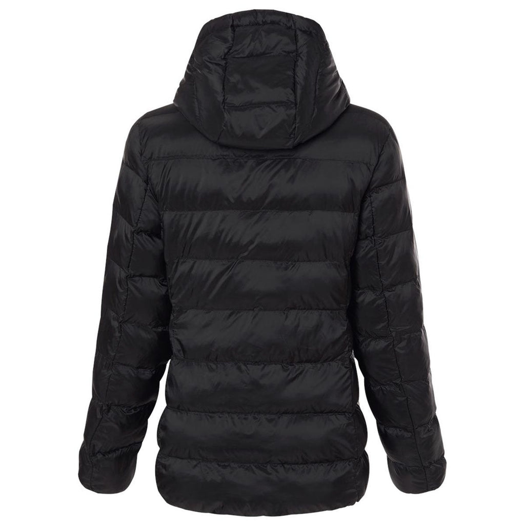 Weatherproof Women's Black Lightweight Poly-Filled Hooded Puffer Jacket