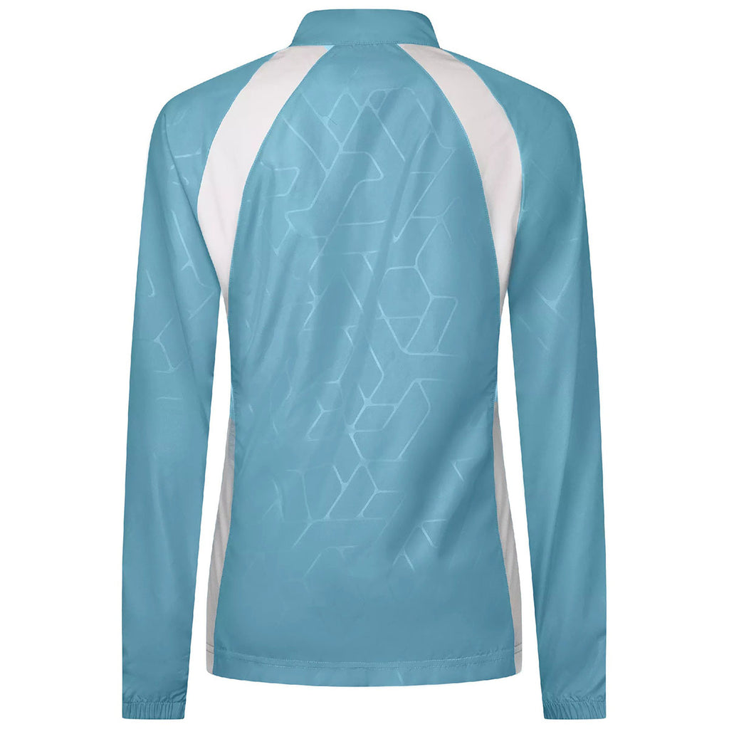 Levelwear Women's Mute Blue/White Band Windbreaker