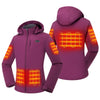 Ororo Women's Purple 5-Zone Heated Jacket