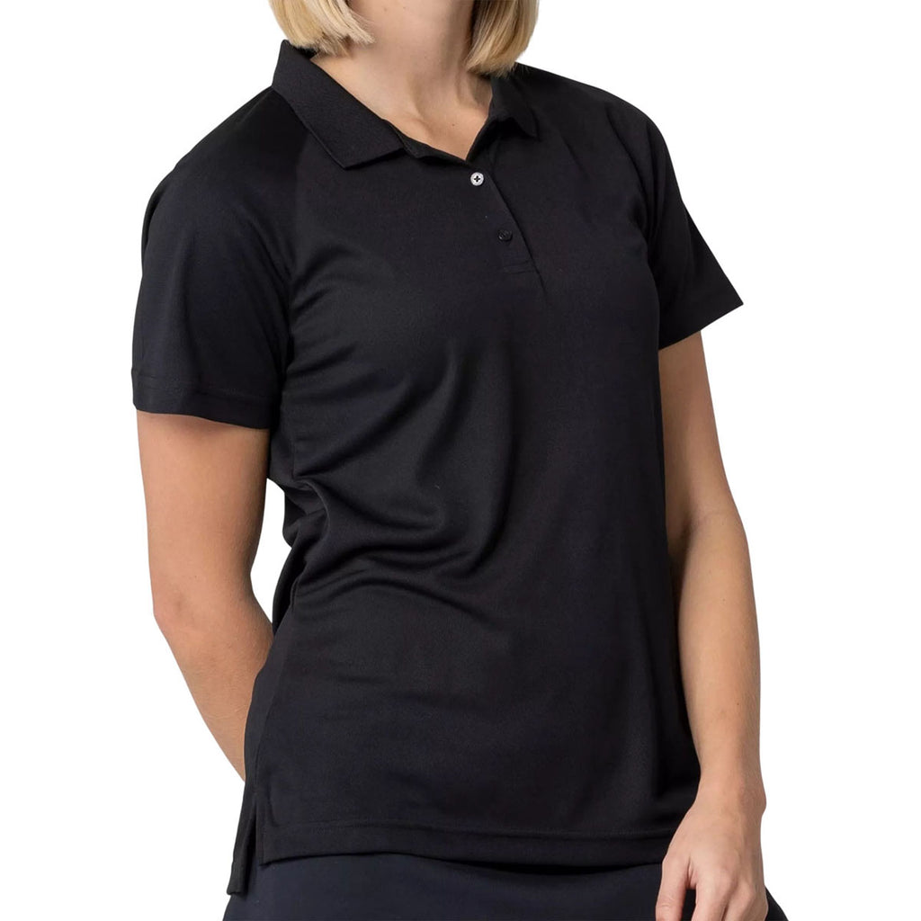 Levelwear Women's Black Balance Polo