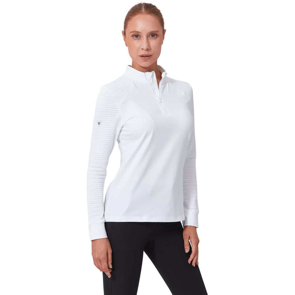 Levelwear Women's White Power Pullover