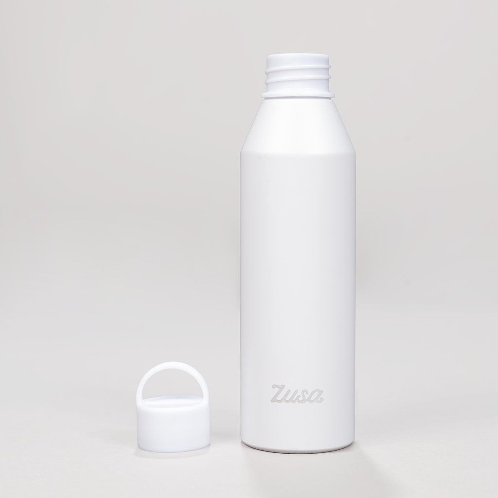 Zusa White Voyager Aluminum 20 oz. Water Bottle