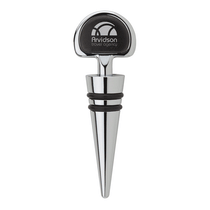 Logomark Black Basilia Bottle Stopper