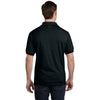 Hanes Men's Black 5.2 oz. 50/50 EcoSmart Jersey Pocket Polo