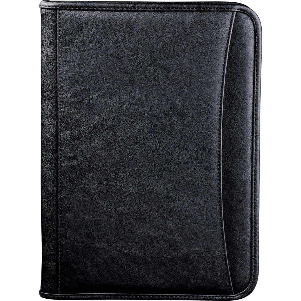 Leed's Black DuraHyde Zippered Padfolio