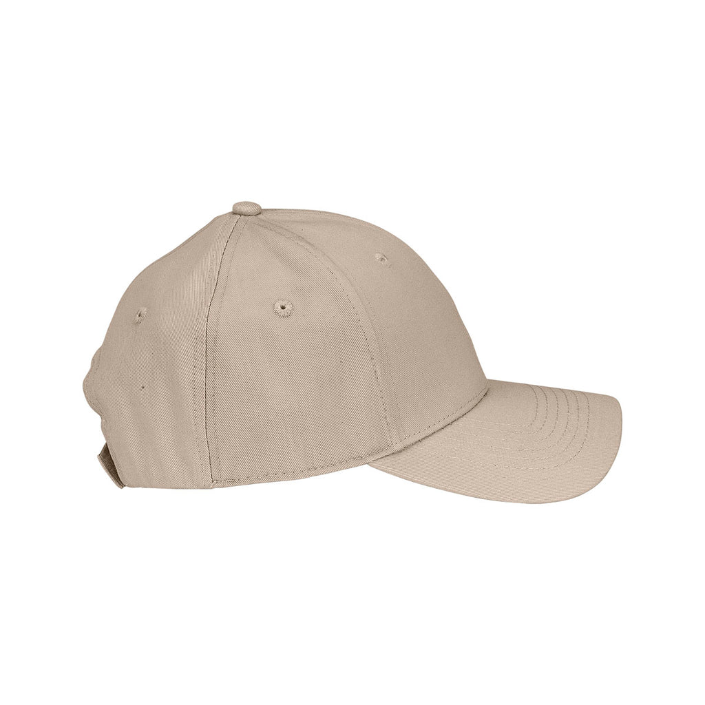 Vantage Men's Khaki Clutch Solid Constructed Twill Cap