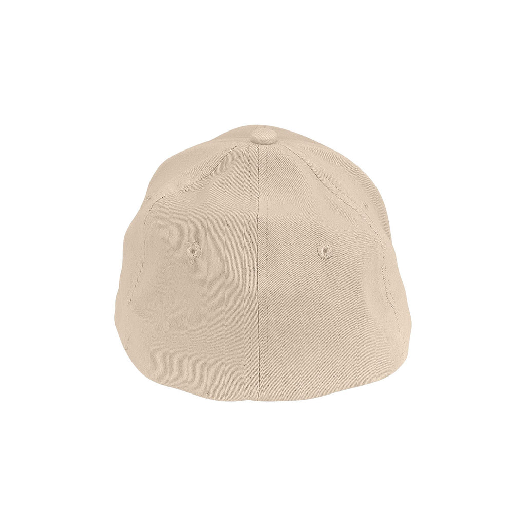 Vantage Men's Khaki Clutch Solid Stretch Fitted Constructed Twill Cap