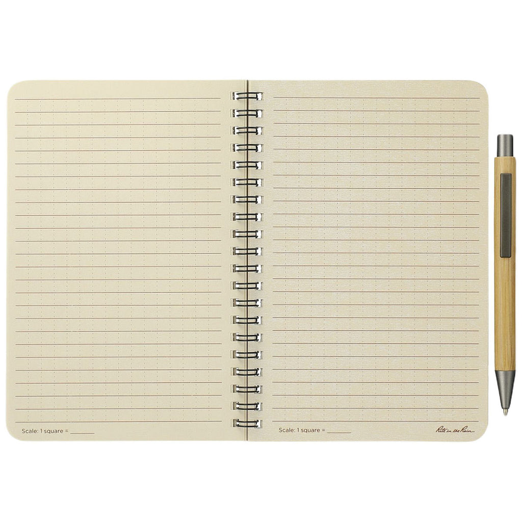 Rite in the Rain Tan 4.6" x 7" Side Spiral Notebook