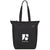 Gemline Black Renew rPET Zippered Tote