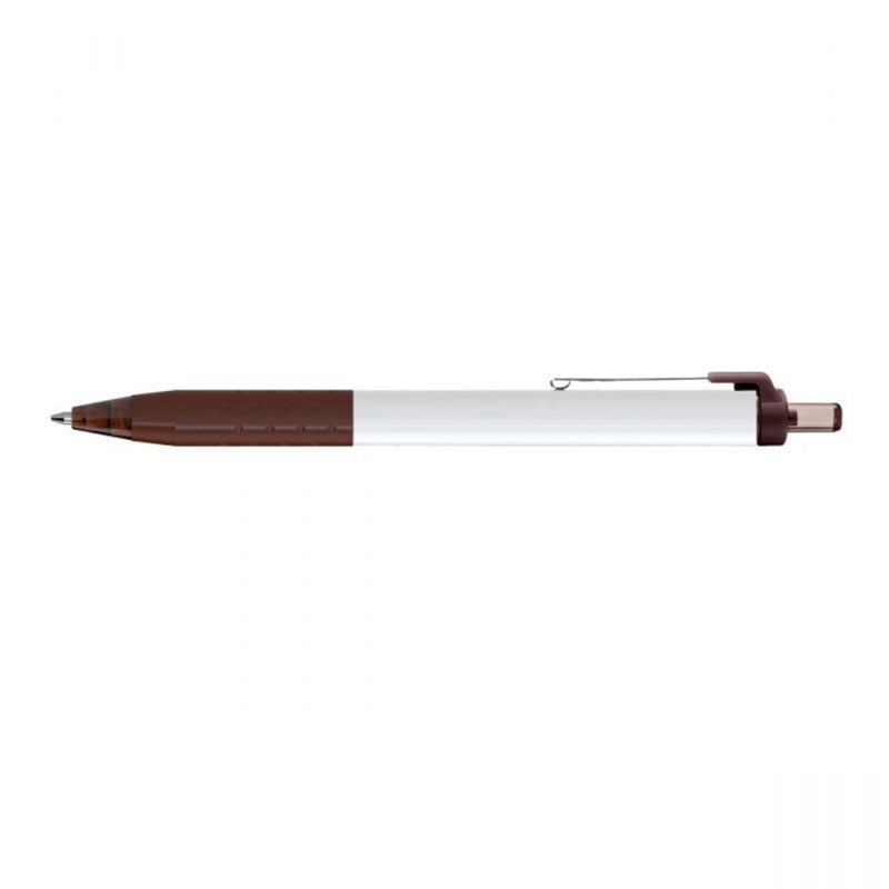 Paper Mate Brown Inkjoy White Barrel Pen - Black Ink