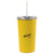 Gemline Yellow Arlo Classics Stainless Steel Tumbler with Straw - 20 Oz.