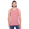 Threadfast Apparel Unisex Red Triblend Tank