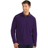 Antigua Men's Dark Purple/Carbon Glacier Quarter Zip Up