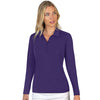 Antigua Women's Dark Purple Tribute Long Sleeve T-Shirt