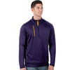 Antigua Men's Dark Purple/Gold Genereation Quarter Zip Up