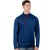 Antigua Men's Dark Royal/Dark Red Genereation Quarter Zip Up