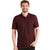 Antigua Men's Black Heather/Dark Red Esteem Polo