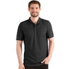 Antigua Men's Black Heather/Silver Esteem Polo