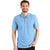 Antigua Men's Columbia Blue Heather/White Heather Esteem Polo