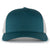 Pacific Headwear Deep Teal/Silver/Deep Teal Perforated 5-Panel Trucker Snap-Back Cap